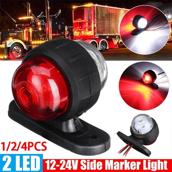 1/2/4PCS LED Eagle Eye Light 12V 24V Car Side Marker Light Tail Light