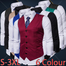 buttonvest, Vest, Fashion, businessbottomingshirt