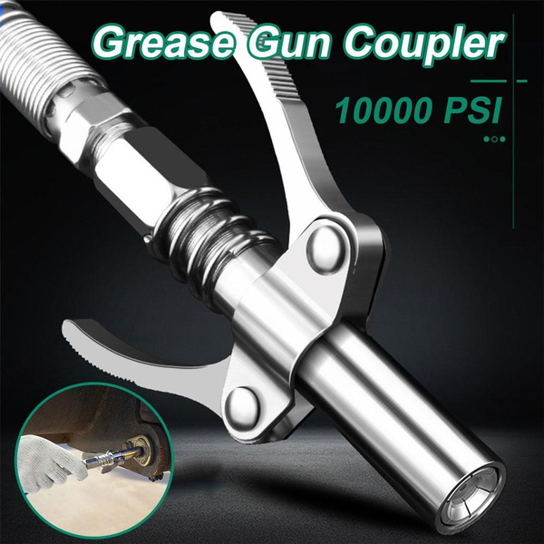 Grease Gun Coupler 10000 PSI NPTI/8 High Pressure Grease Nozzle Oil