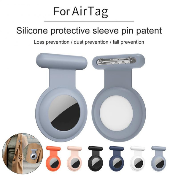 For Apple Airtags Case Leather Clothes Pin Protective For Airtag ...