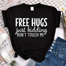 Summer, Shorts, Letters, Tops
