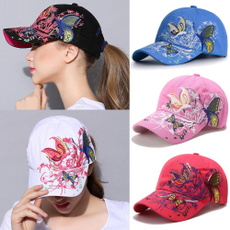 butterfly, Fashion, Womens hat, womengirlsbutterflybaseballcap
