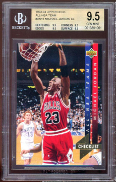 Chicago Bulls, michaeljordan, upperdeck, 1993basketballcard
