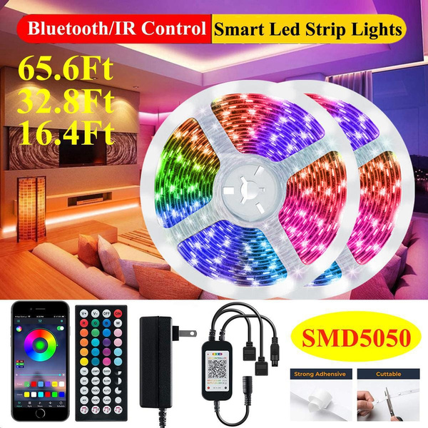 smart led strip light 5m 150 leds rgb - wifi