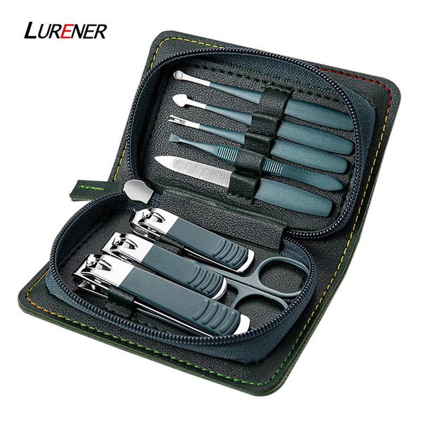 6/9pcs Nail Clippers Set Manicure Beauty Set Zipper Bag Stainless Steel