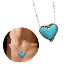 Heart, Turquoise, Love, Jewelry