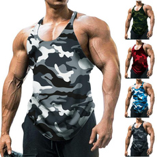 Summer, Vest, Fashion, camouflage tank tops