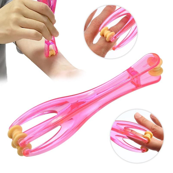 2-in-1 Finger & Hand Massager Roller Non-Slip Grip Trigger Point Tool ...