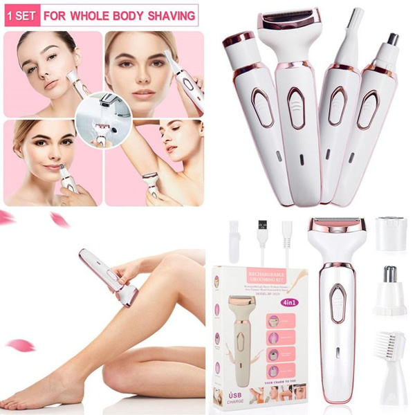 Electric Razor 4 in 1 Women's Shaver Electric Bikini Trimmer Hair