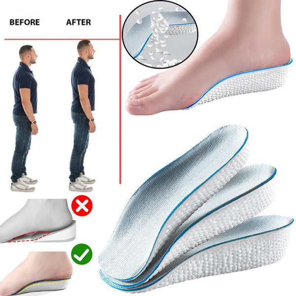2 Pairs Heel Lift Inserts Height Increase Insole Invisible Heightening  Insole Sillicone 3-layer Heel Support Insoles Height-adjustable Shoe Pads  Foot | Fruugo NO