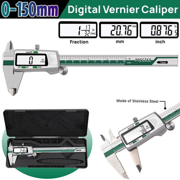 High Precision Stainless Steel Vernier Caliper with LCD Display