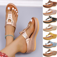 wedge, Flip Flops, Outdoor, Women Sandals