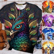peacock, Funny T Shirt, Shirt, Sleeve