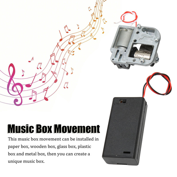 Note Movement Craft Music Box Mechanism DIY Kit - Battery Powered For Elise Melody ...
