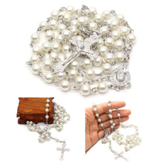 Religion & Spirituality, Jewelry, Chain, rosarybeadnecklace