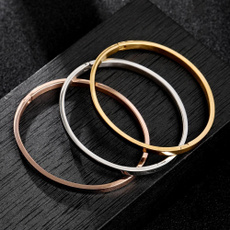 Steel, Stainless, bangle bracelets, ファッション