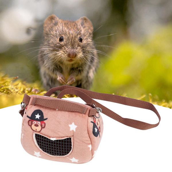 Hamster Carrier Bag Portable Cylinder Bag Mesh Pet Cage Hedgehogs