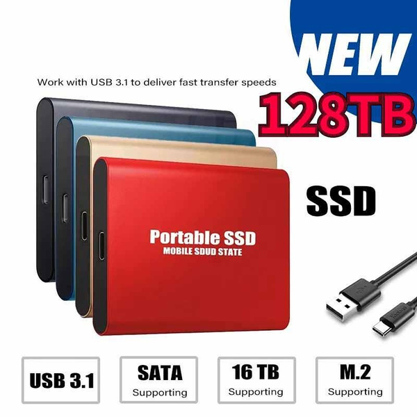 Portable SSD Type C USB 3 1 1TB 16TB 30TB SSD Hard Drive 2TB External Portable ssd type c usb 3 1 1tb 16tb 30tb ssd hard drive 2tb external