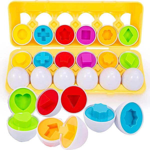 Eggs Toys For Kids Smart Egg Sorter Puzzle Shape Matching Game Toys 