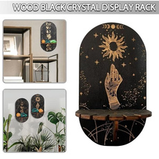 decoration, Crystal, Wooden, Shelf