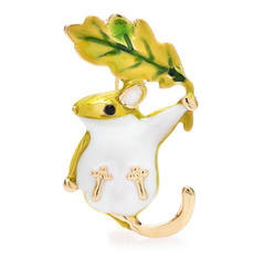cute, leaf, Pins, unisex