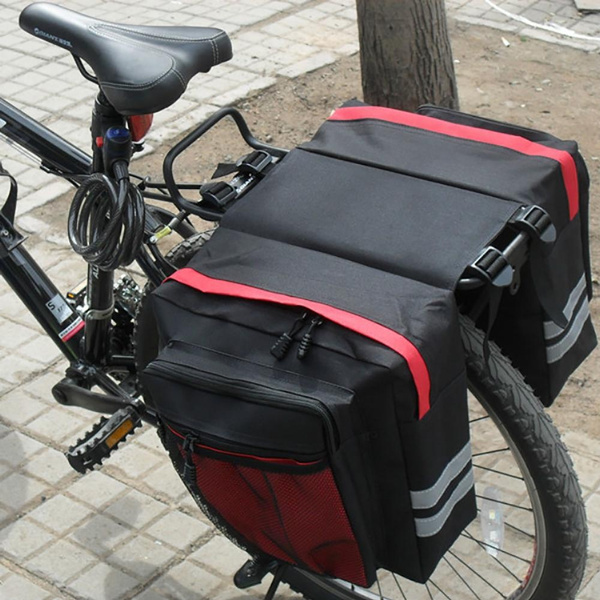 2 In 1 Cycling Double Side Rear Rack Bike Bag Mountain Road Bicycle ...