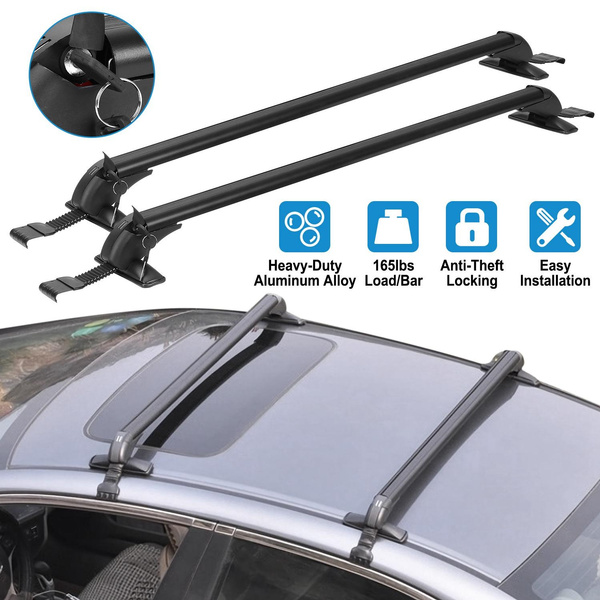 2PCS Universal 110cm 43 inch Car Roof Rack Cross Bar w Anti Theft