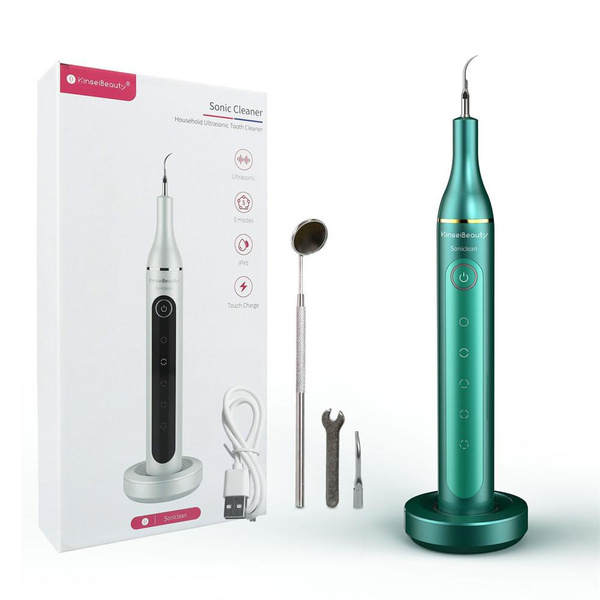 Electric Sonic Dental Scaler Teeth Stain Calculus Tartar Remover Tools ...