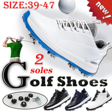 Sneakers, golfshoesformenwaterproof, Golf, leather shoes
