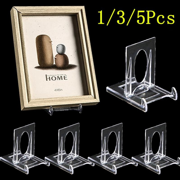 5Pcs Photo Frame Stand Plastic Heavy Duty Picture Frame Stand Home