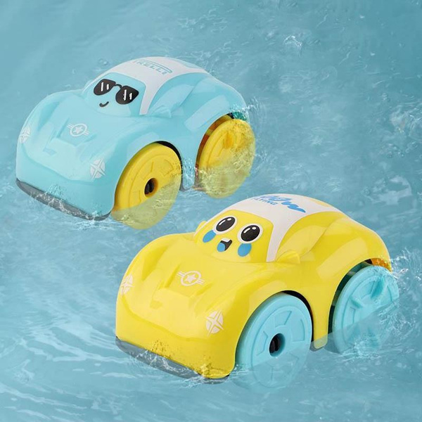 Children Bath Water Playing Toys ABS Clockwork Car Cartoon Vehicle Baby ...