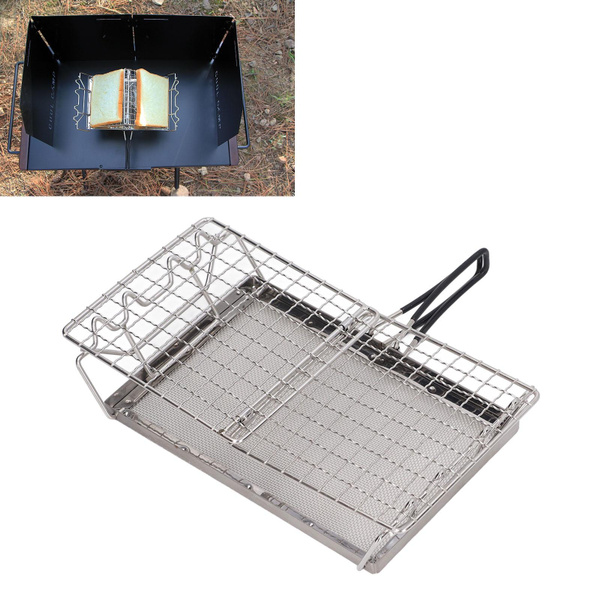 Camping Stove Toaster Foldable Portable Stable Structure Stainless Steel Outdoor Stovetop