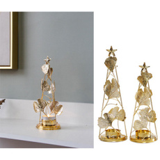 Candleholders, Decor, Christmas, gold