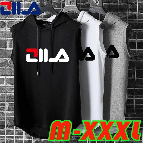 Trending Men's Workout Hoodie Tank Top Sleeveless Get Fit Hooded