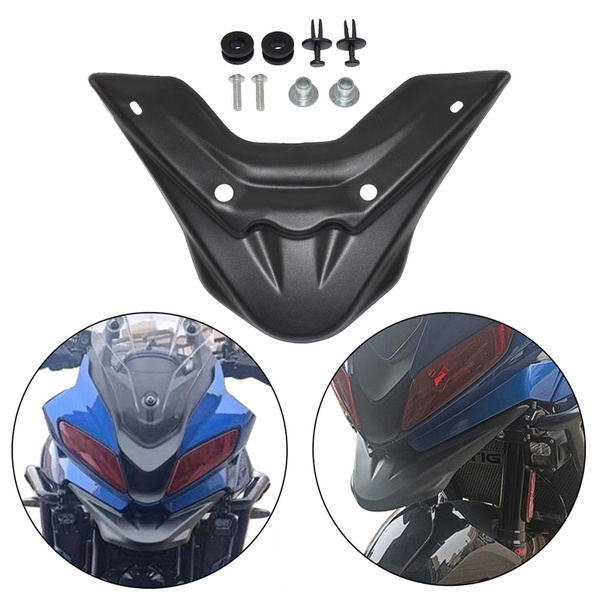 TENERE700 Front Wheel Upper Cover Hugger Fender Beak Nose Cone Extension Cowl Black For Yamaha - View #14