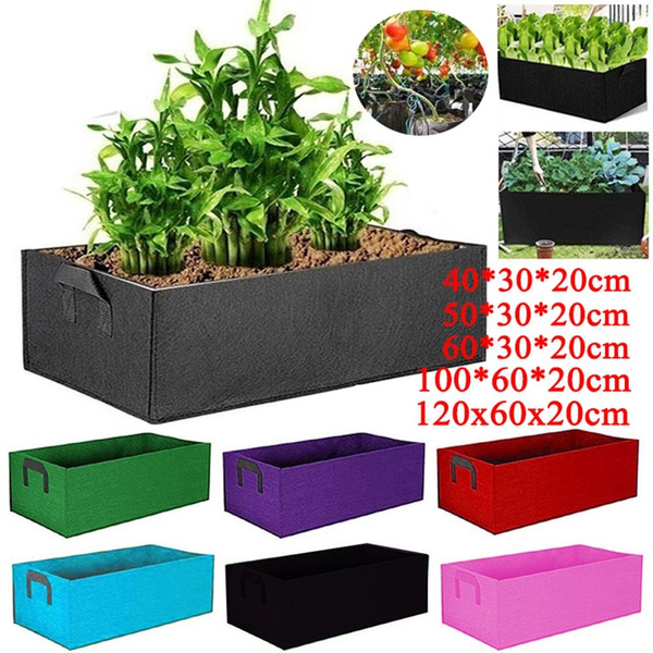 5 Sizes Flower Pots Grow Bags Nonwoven Fabric Garden Tree Plant Bag
