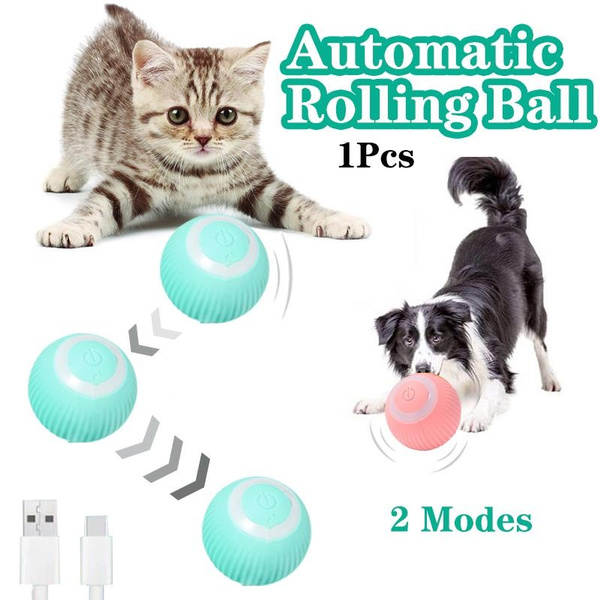 Smart Cat Toys Crazy Ball Automatic Rolling Ball Vibration Sensor Cats Game  Toy For Cats Training Cat Supplies Pet Accessories