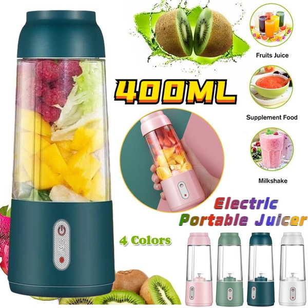 400ML Portable Blender Juicer Cup USB Smoothies Fruit Mixer