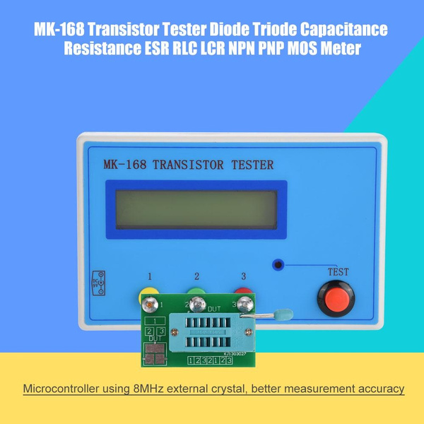 LCR-T7 Transistor Testeur TFT Diode Triode LCR ESR Mètre NPN PNP MOSFET Ir Multifonction Testeur Multimetre