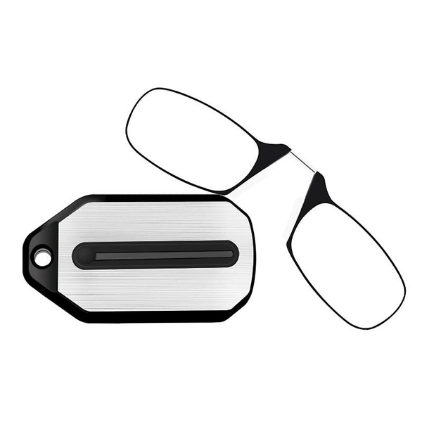 Mini Nose Clip Reading Glasses Men Women Rimless Portable Magnifying