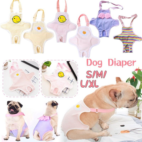 2023 New 6 Types Dog Diaper Striped Sanitary Pantie with Adjustable