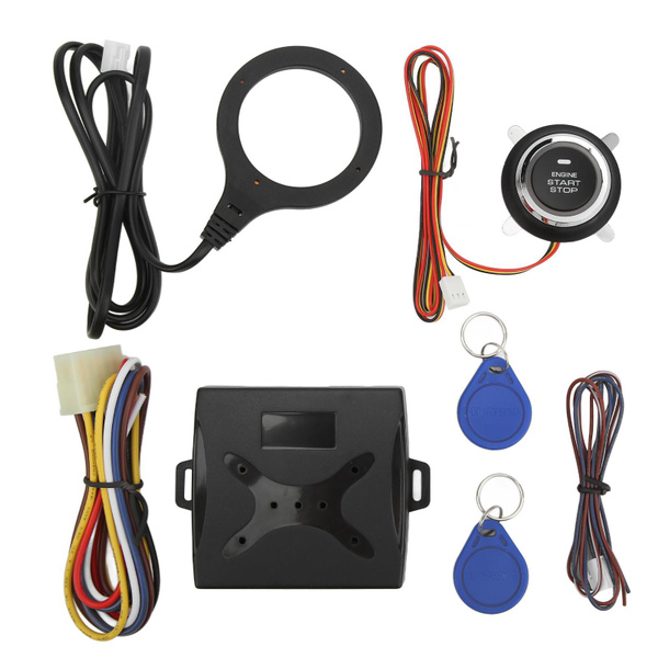 Car Push Start System Auto Lock Engine Push To Start Ignition Kit for