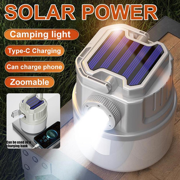 Super Light Telescope Zoom Camping Light Solar Powered Camping Lantern