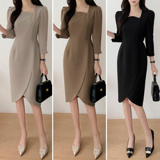 solidcolordres, Dress, Women's Fashion, Casual