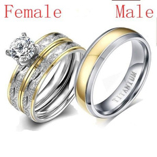 Couple Rings, Steel, Fashion, lover gifts