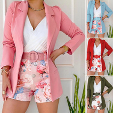 Shorts, suits for women, Office, Long Sleeve
