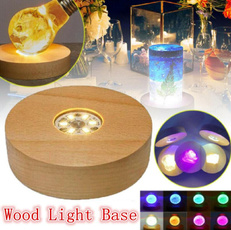 woodledlightbase, art, Rechargeable, led