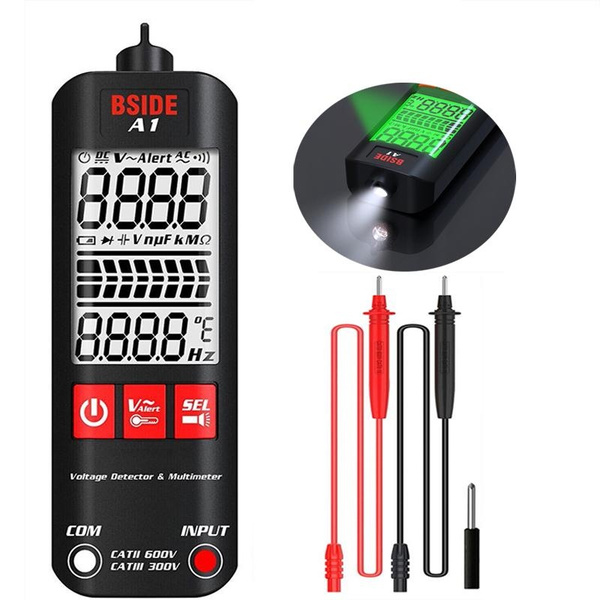 LED Flashlight Digital Multimeter AC/DC Electrical Voltage Resistance ...