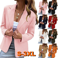 Fashion, Office, Long Sleeve, lapelcardigan