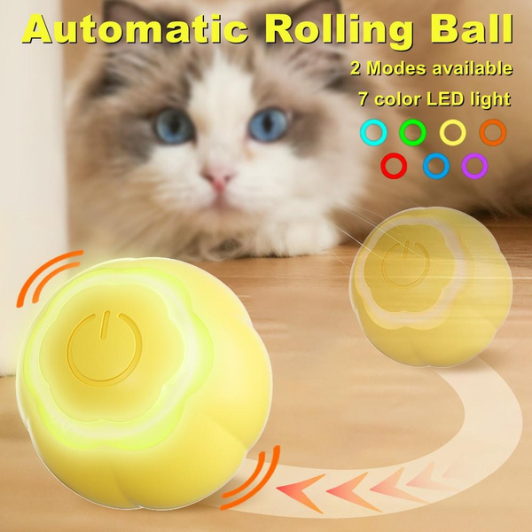 Smart Cat Toys Automatic Rolling Ball Electric Cat Toys Interactive For  Cats Training Self-moving Kitten Toys Pet Accessories